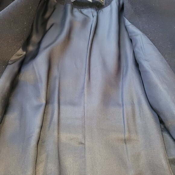 Saks Fifth Avenue x Loro Piana 100% Wool Coat Black Size 2 - Picture 5 of 6